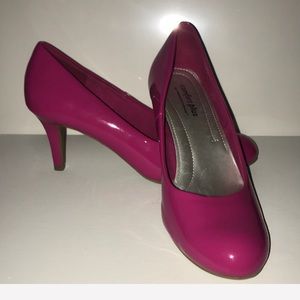Pair of magenta high heels